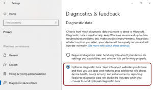Windows 10 Diagnostics and Feedback Settings
